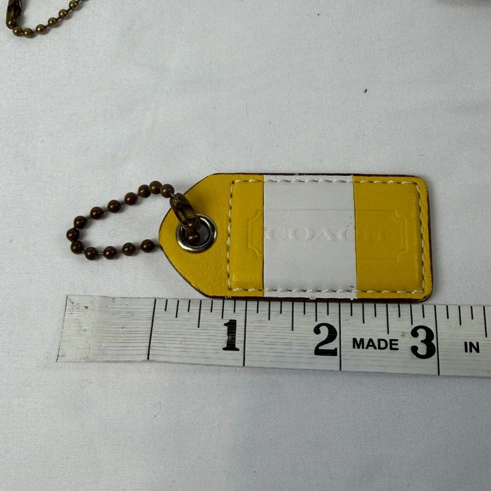 Coach Hangtag Lot Unisex OS Multicolor Leather Metal Replacement Bag Charm Fob